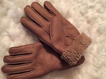 Damen Lederhandschuhe / Muff Handwärmer